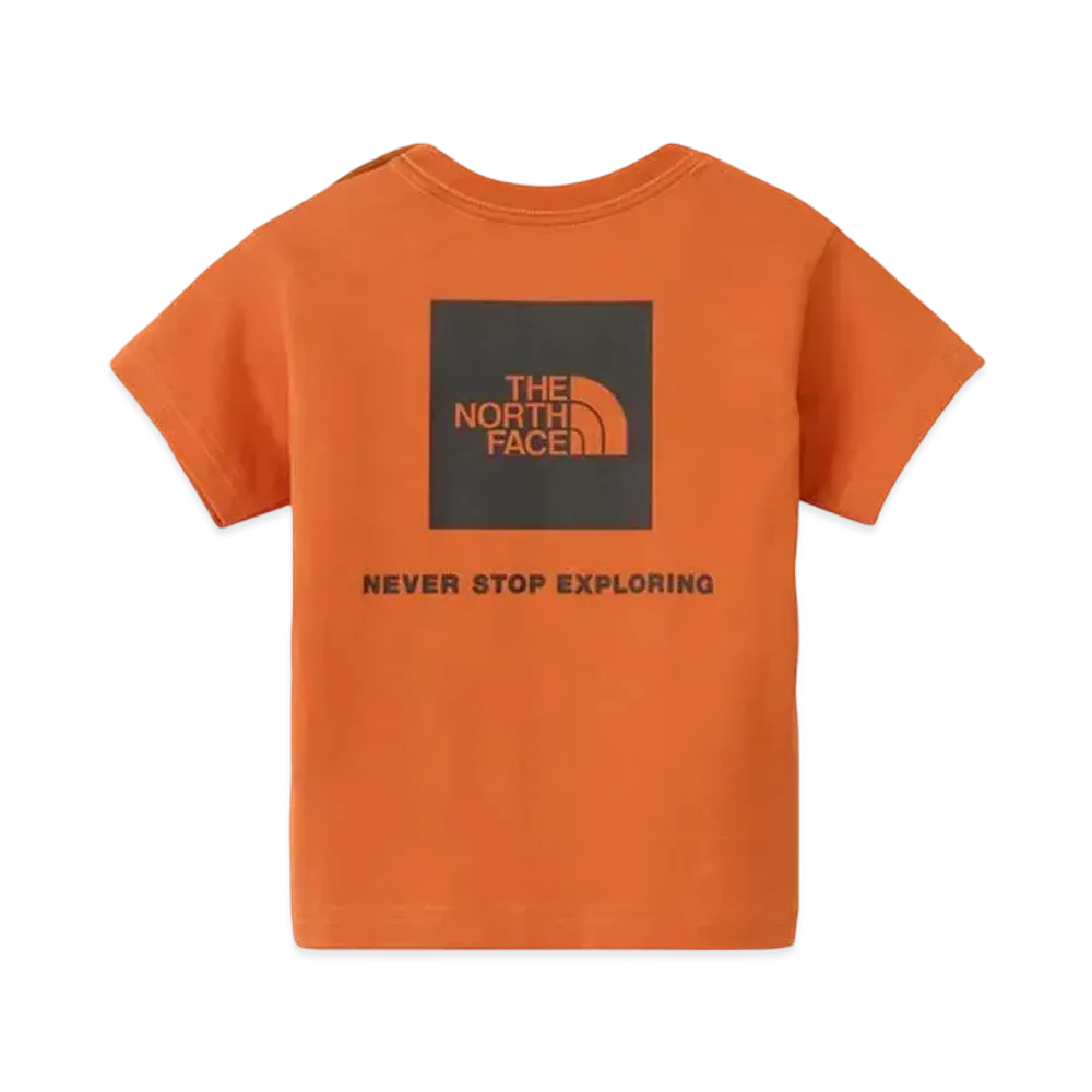 The North Face Baby Short Sleeve Back Square Logo Tee "Iron Bronze"