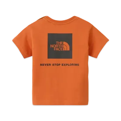 The North Face Baby Short Sleeve Back Square Logo Tee "Iron Bronze"