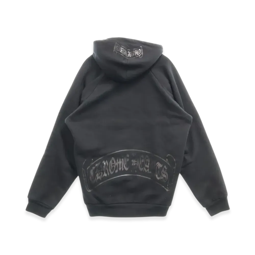 Chrome Hearts Scroll Label Print Hoodie "Black"