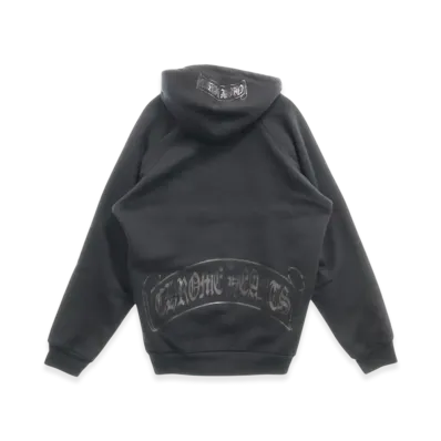 Chrome Hearts Scroll Label Print Hoodie "Black"