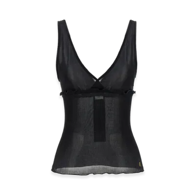Saint Laurent Women's cassandre Top "Black"