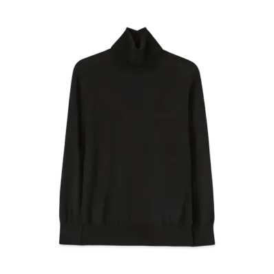 Jil Sander Women's Lightweight Wool High-Neck Sweater "Black"