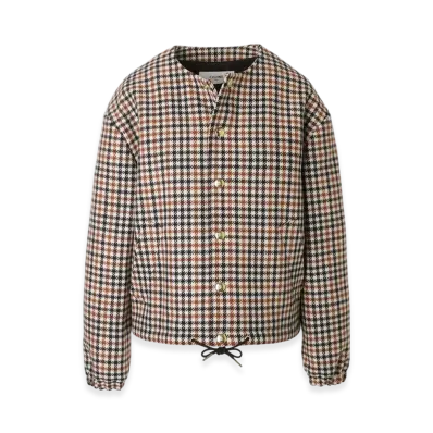 CELINE Jacket With Pure Collar "Noir/Rouille"
