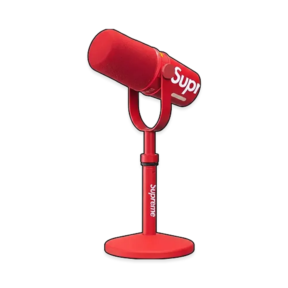 Supreme x Shure MV7+ Microphone "Red"