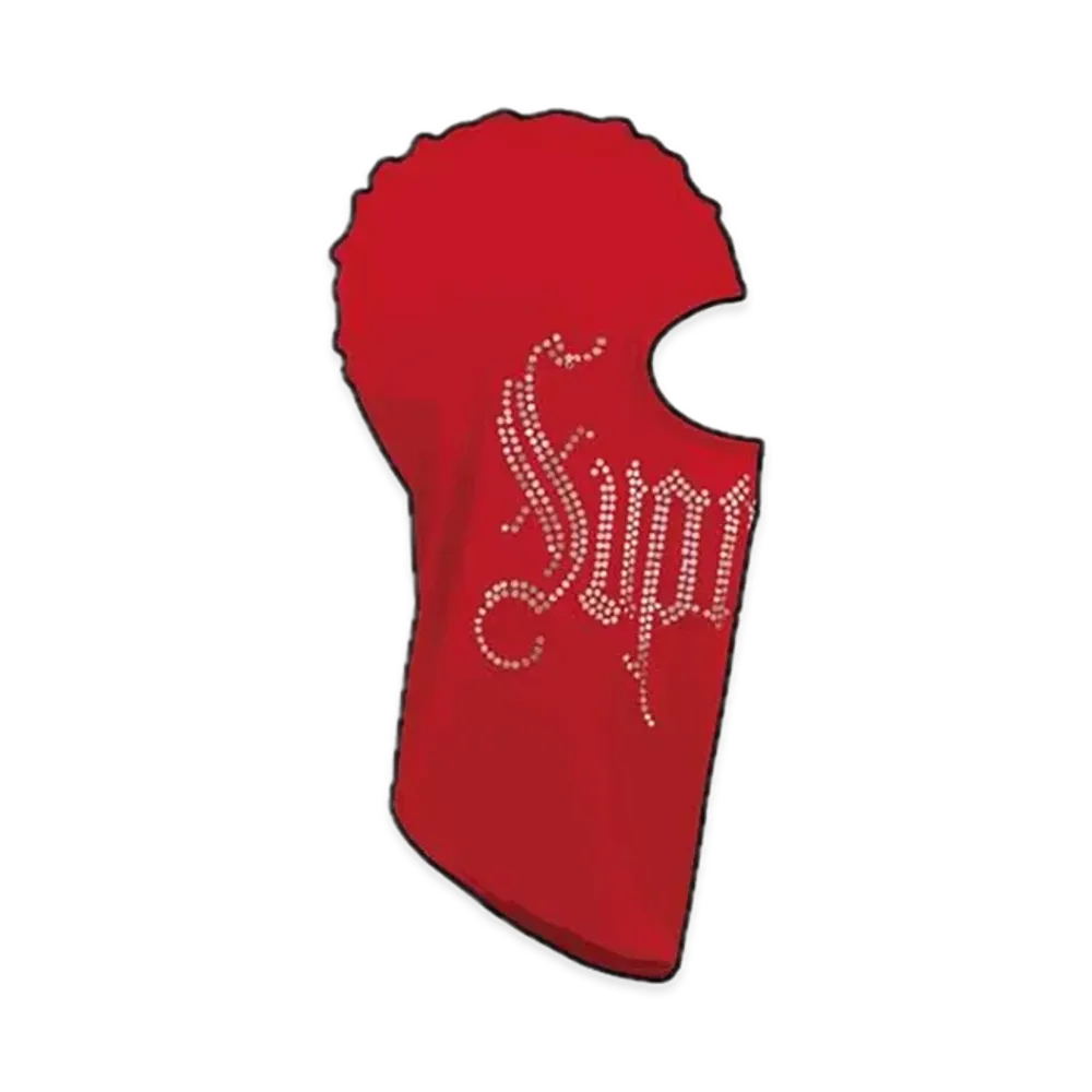 Supreme Rhinestone Balaclava "Red"