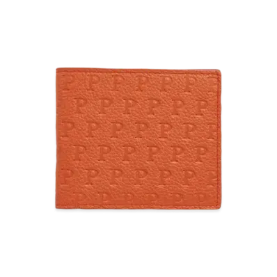 PALACE P EMBOSSED BILLFOLD WALLET "Orange / Red"