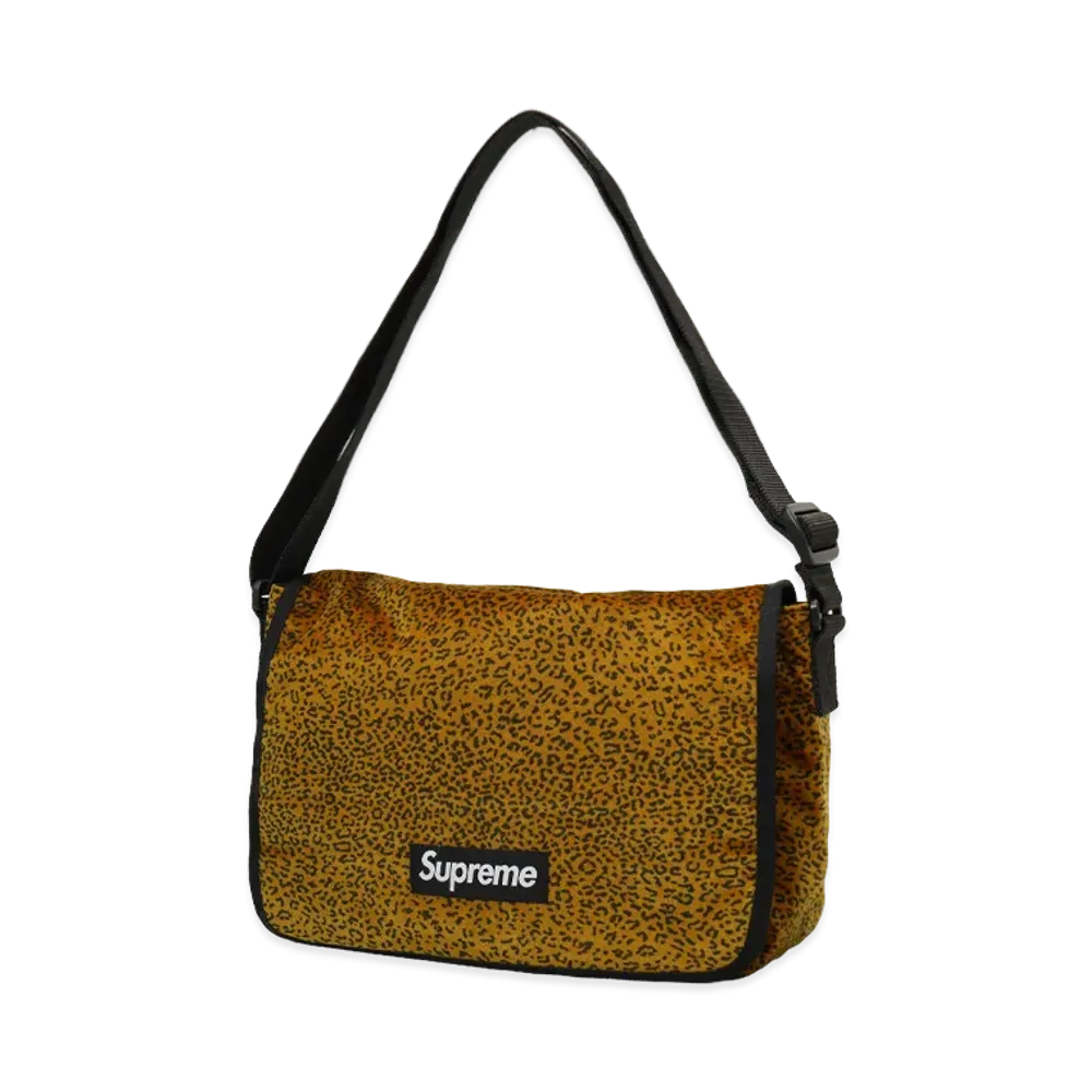 Supreme Velvet Small Messenger Bag "Tan Leopard"