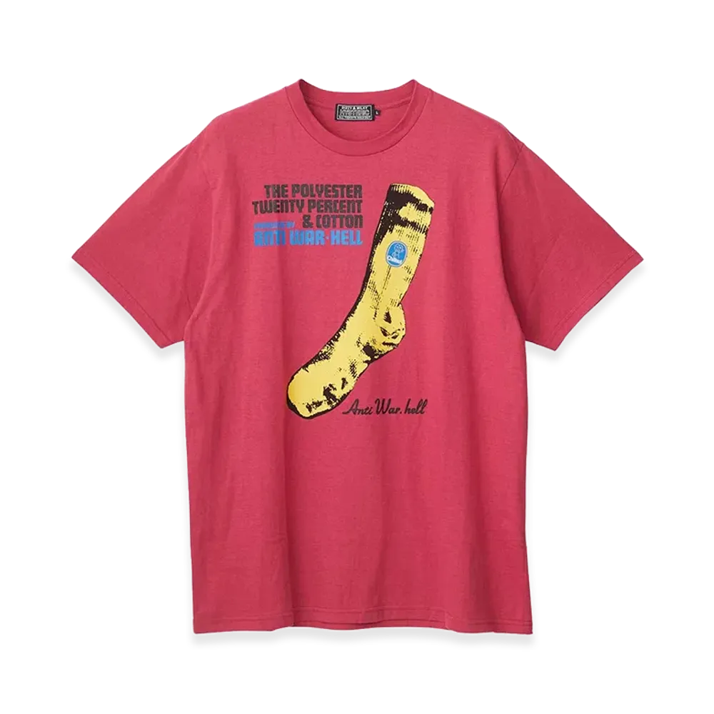 HYSTERIC GLAMOUR Anti War Hell T-Shirt "Pink"