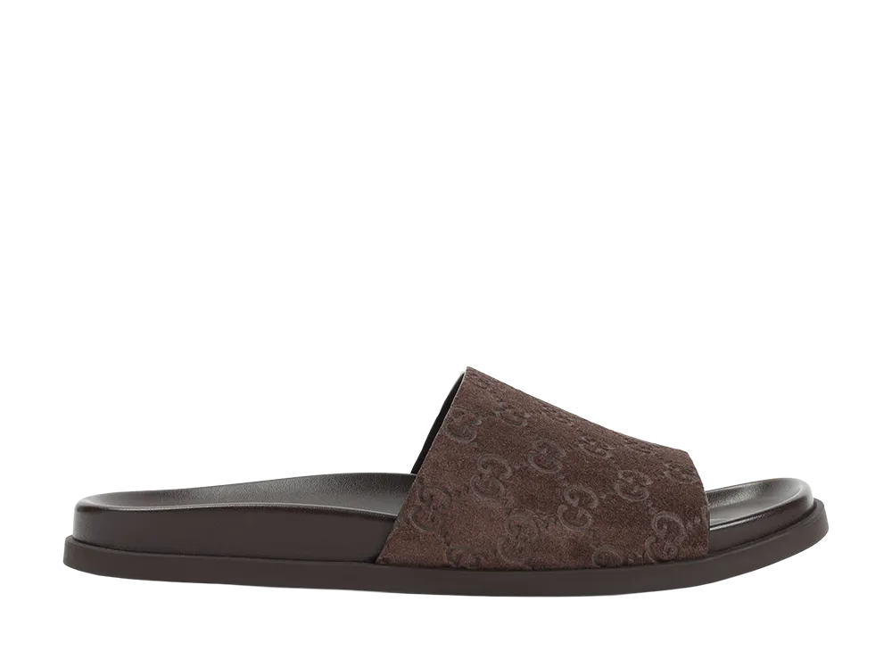 GUCCI GG Slides "Brown"