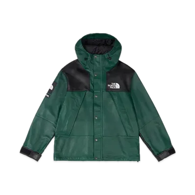 Supreme x The North Face Leather Mountain Parka "Green"