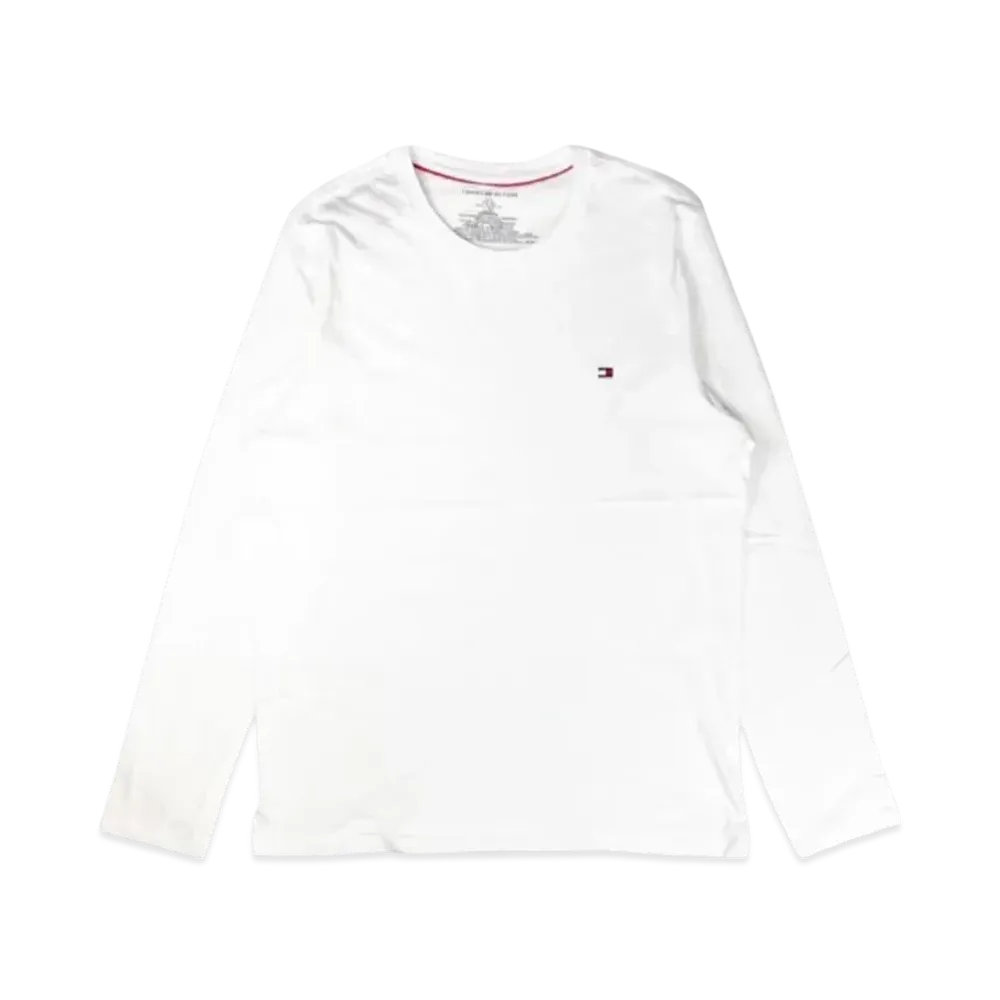 TOMMY HILFIGER L/S Tee Logo "White"