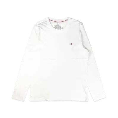 TOMMY HILFIGER L/S Tee Logo "White"