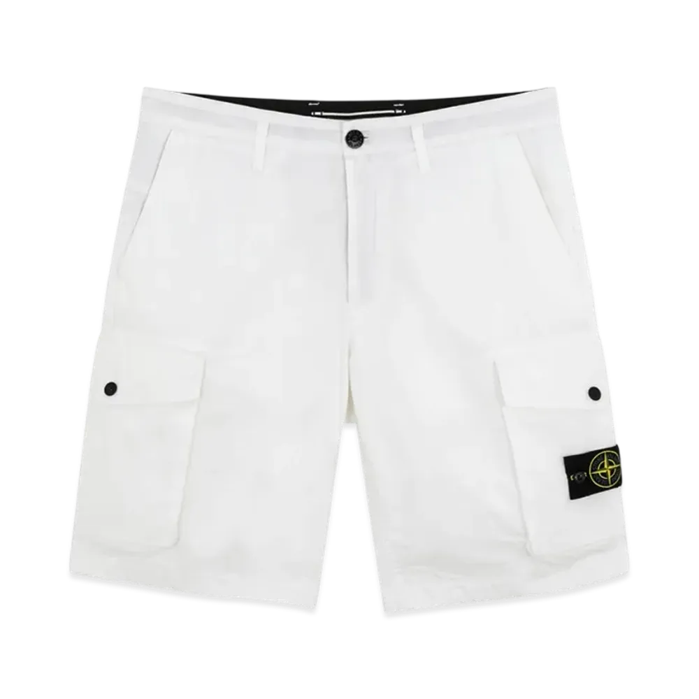 Stone Island L07WA T.CO+OLD Bermuda Shorts - 21SS "White"