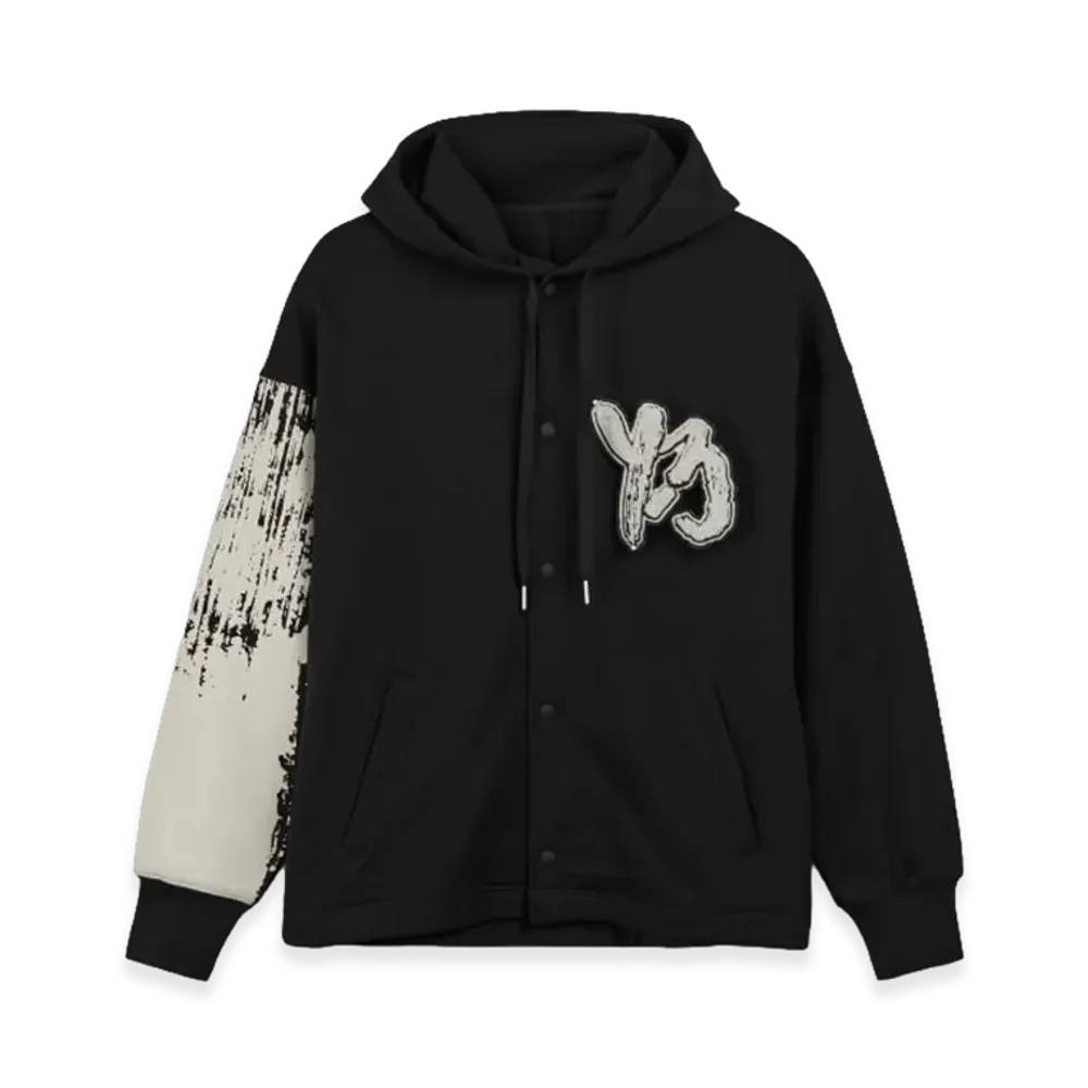 Y-3 Graphic Logo French Terry Hoodie "Black"