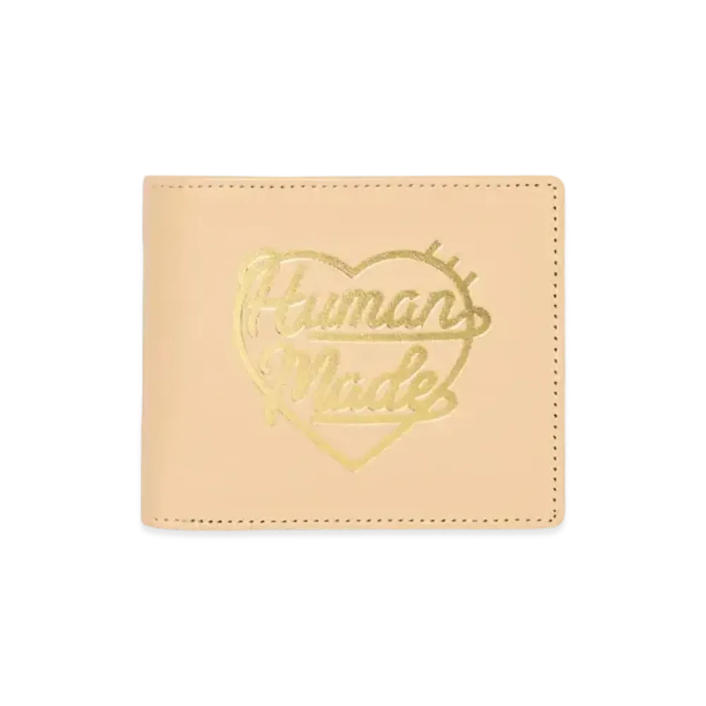 HUMAN MADE Leather Wallet "Beige"