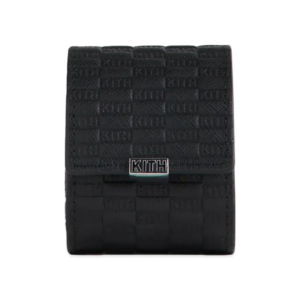 Kith Kithmas Monogram Saffiano Leather Single Watch Roll "Black"
