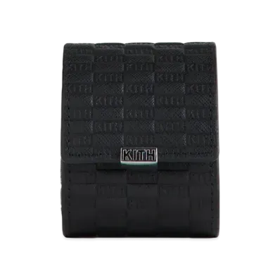 Kith Kithmas Monogram Saffiano Leather Single Watch Roll "Black"