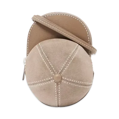 JW ANDERSON Mini Cap Suede Crossbody Bag "Brown"