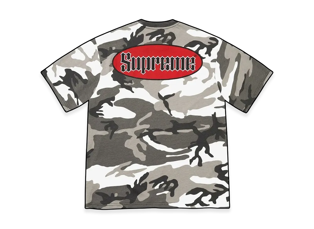 Supreme Cracked Pocket S/S Top "Snow Camo"
