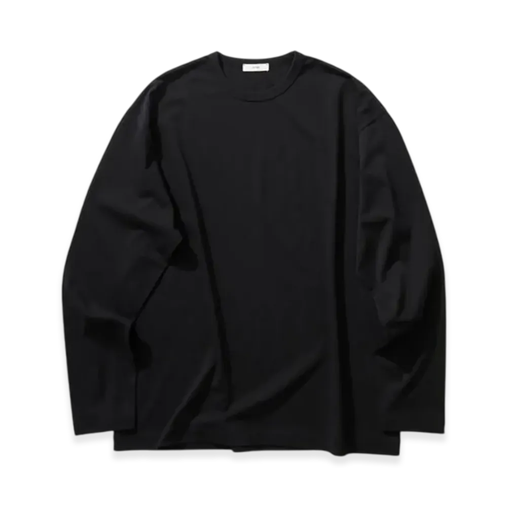 ATON Dry Cotton Jersey Standard Long Sleeve T-Shirt "Black"