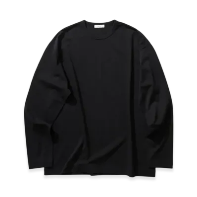 ATON Dry Cotton Jersey Standard Long Sleeve T-Shirt "Black"