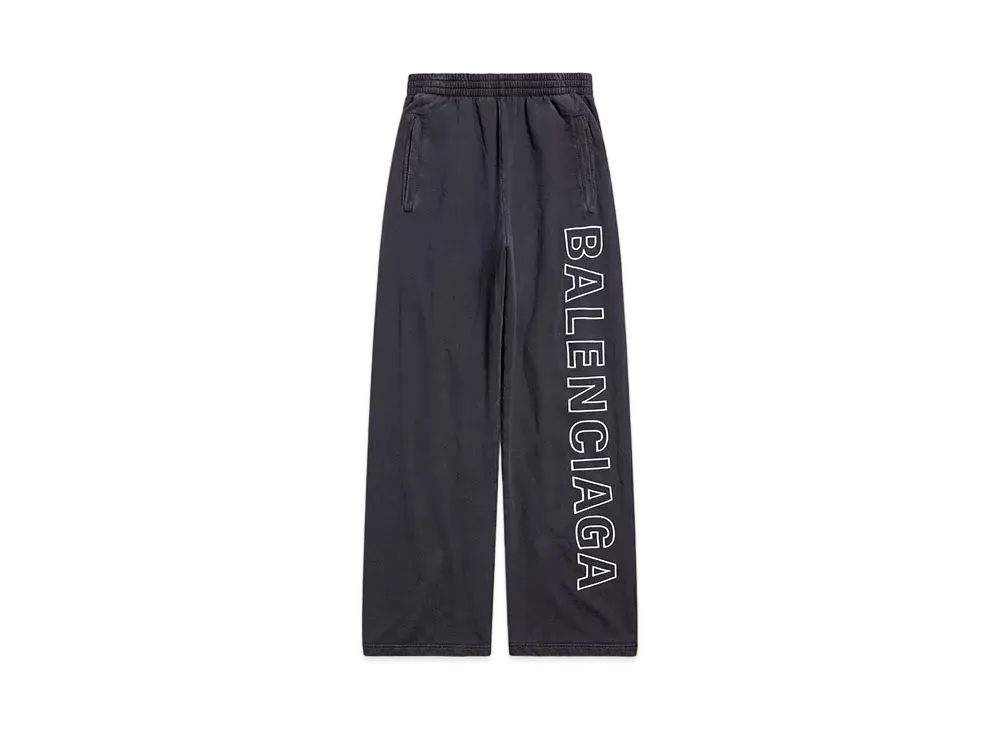 BALENCIAGA MENS Outlin Baggy Sweatpants "Black"