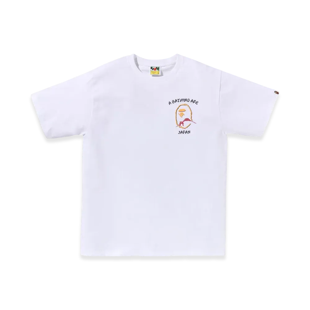 A BATHING APE Japan Autumn Souvenir Tee "White"
