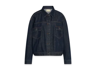 The Row Women's Ness Cotton Jacket "Indigo"