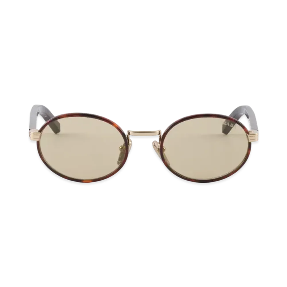 PRADA Sunglasses with The Iconic Metal Plaque "Chamomile"
