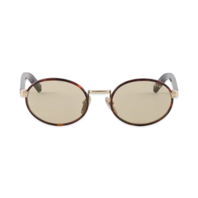 PRADA Sunglasses with The Iconic Metal Plaque "Chamomile"