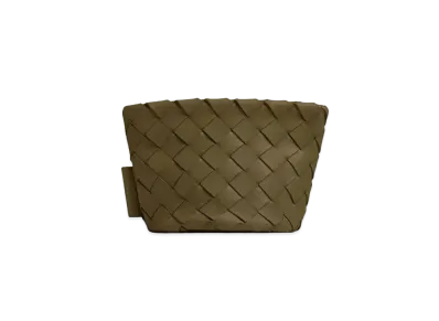 Bottega Veneta Intrecciato Mini Bucket Pouch "Mud"
