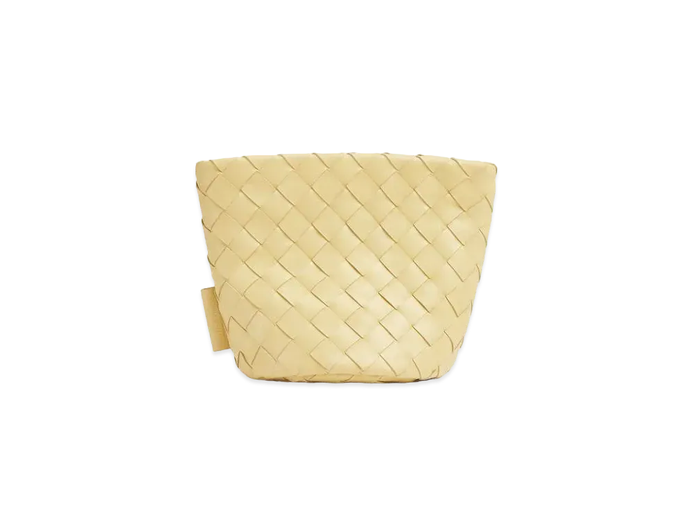 Bottega Veneta Intrecciato Small Bucket Pouch "Zabaione"