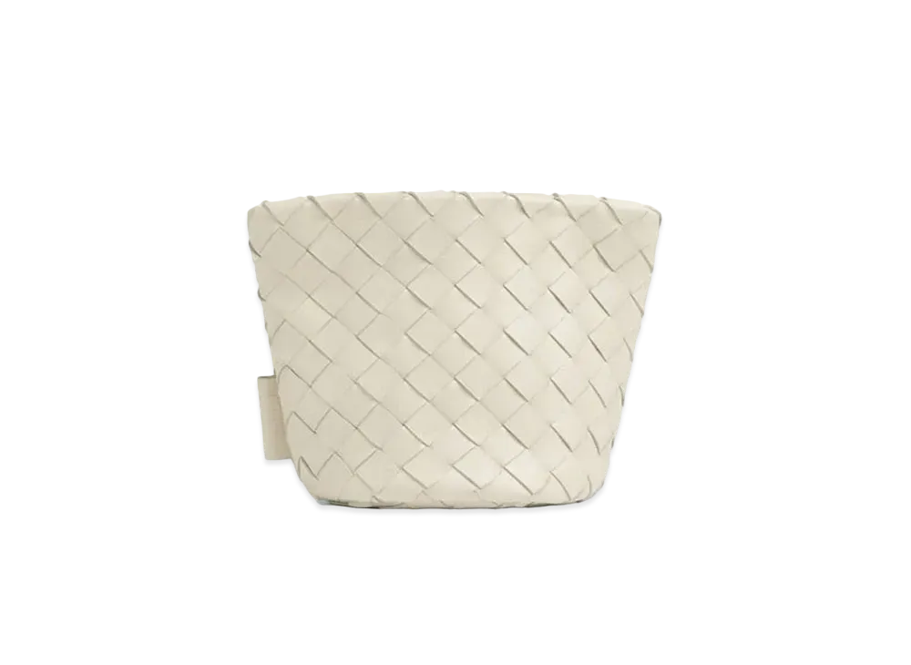 Bottega Veneta Intrecciato Small Bucket Pouch "Plaster"