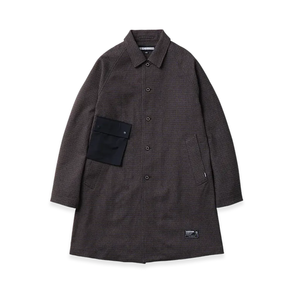NEIGHBORHOOD GC Check Balcollar Coat "Blue/Brown"