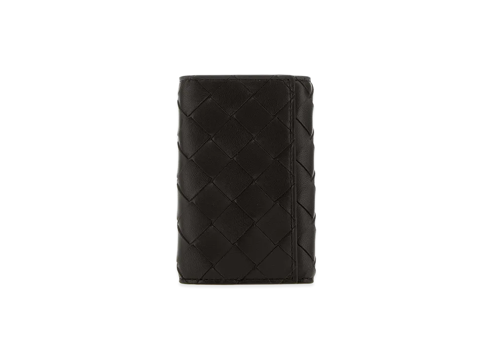 Bottega Veneta Women's Nappa Leather Keyring Case "Dark Brown"