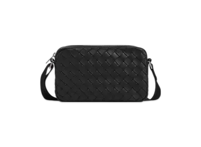 Bottega Veneta Small Intrecciato Camera Bag "Black"