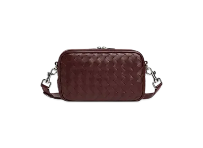 Bottega Veneta Small Intrecciato Camera Bag "Madder Brown"