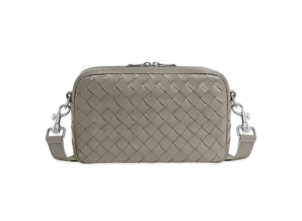Bottega Veneta Small Intrecciato Camera Bag "Drizzle"