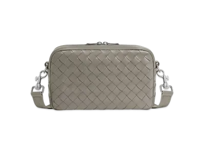 Bottega Veneta Small Intrecciato Camera Bag "Drizzle"