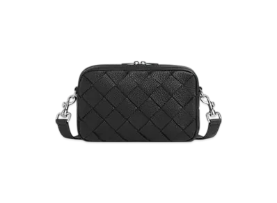 Bottega Veneta Small Intrecciato Camera Bag "Black"