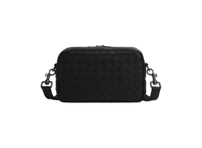 Bottega Veneta Small Intrecciato Camera Bag "Black"