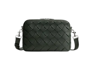 Bottega Veneta Intrecciato Camera Bag "Dark Green"