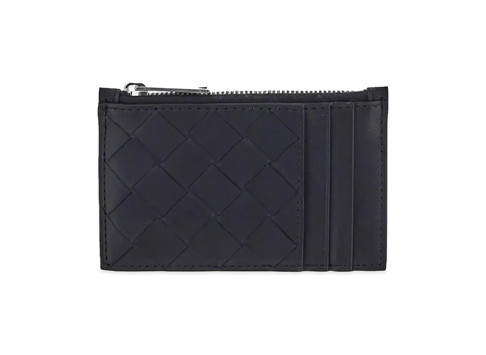 Bottega Veneta Leather Card Holder "Black"