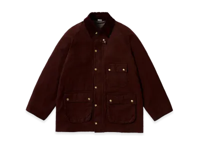 A.PRESSE Vintage Silk Hemp Riding Oiled Jacket "Burgundy"