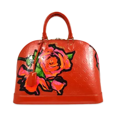 Louis Vuitton Alma Monogram Vernis Rose "Orange Sunset"