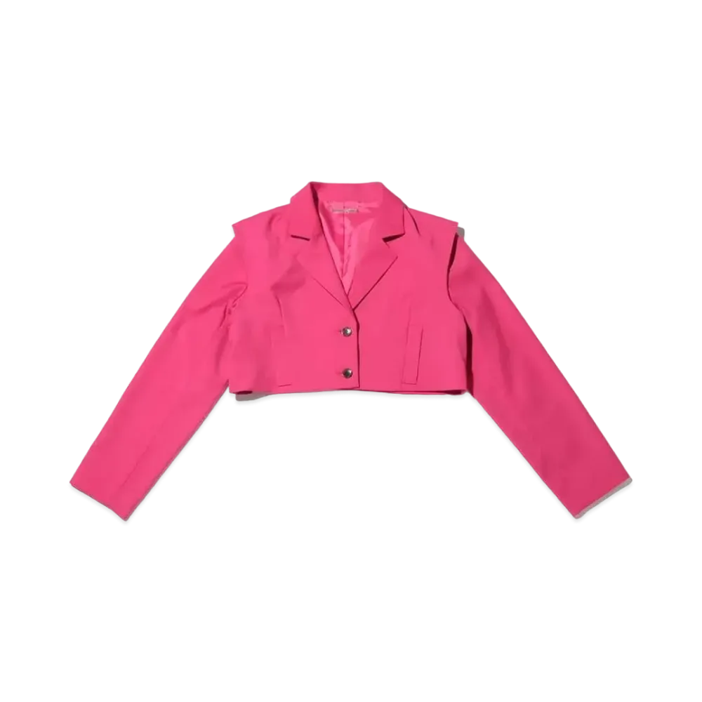 atmos pink Minimal Cropped Jacket "Pink"