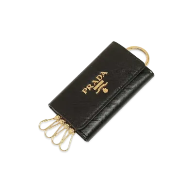 PRADA Saffiano Keycase "Black"