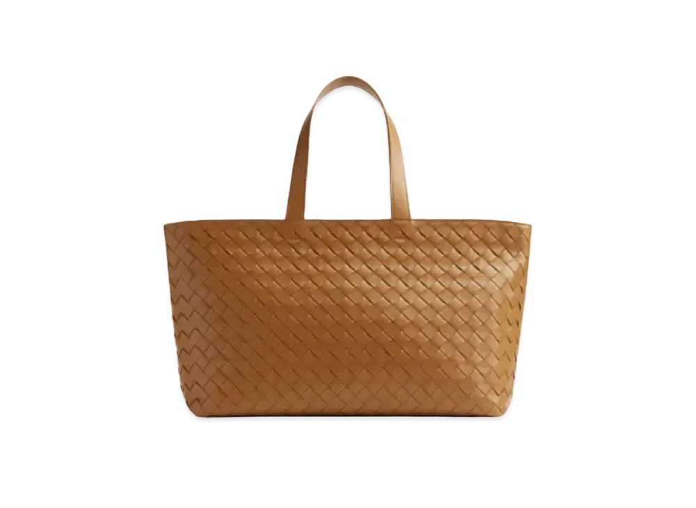 Bottega Veneta Intrecciato Tote Bag "Camel"