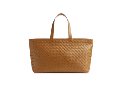 Bottega Veneta Intrecciato Tote Bag "Camel"