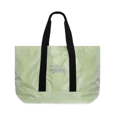 Stussy Ripstop Overlay Extra Large Tote Bag "Lime"